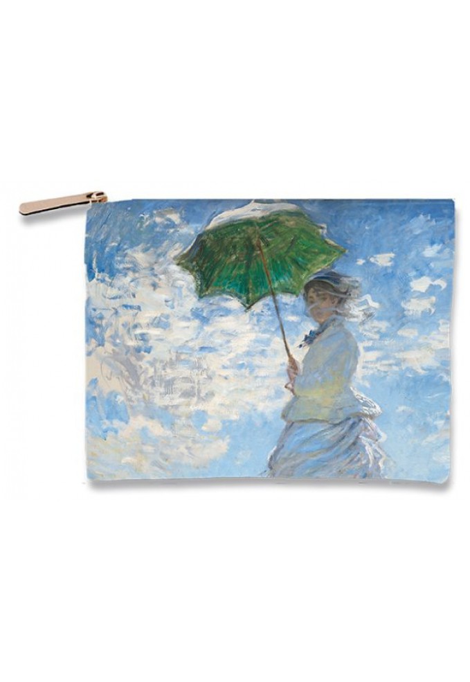 Πορτοφόλι Νεσεσέρ Υφασμάτινο Σουετ Monet - Woman with a Parasol