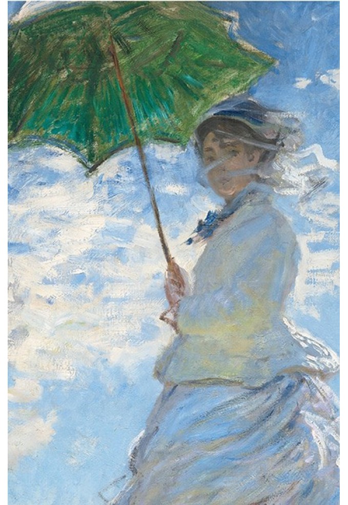 Τετράδιο Monet - Woman with a Parasol 14x21 cm