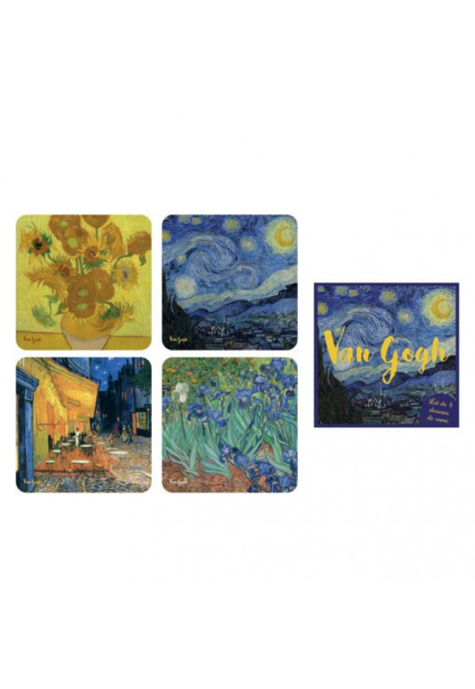 Σουβέρ "Van Gogh" 4 pcs 10 cm