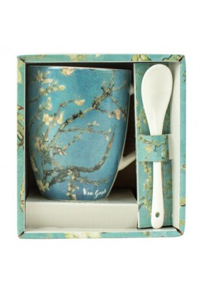 Κούπα με Κουταλάκι Van Gogh "Almond Blossom" 300 ml 12 cm