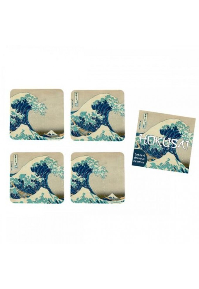 Σουβέρ Hokusai 4 pcs 10 cm