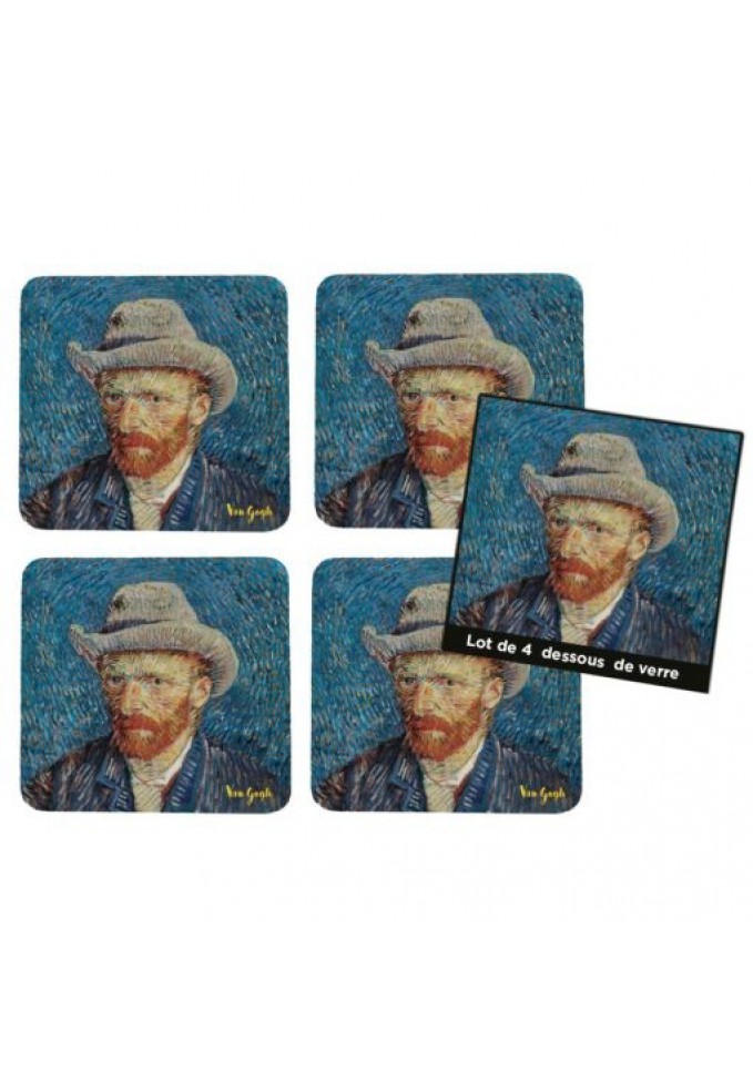Σουβέρ "Van Gogh" 4 pcs 10 cm
