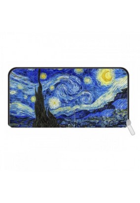 Πορτοφόλι με Φερμουάρ Van Gogh "Starry Night" 19x10 cm 