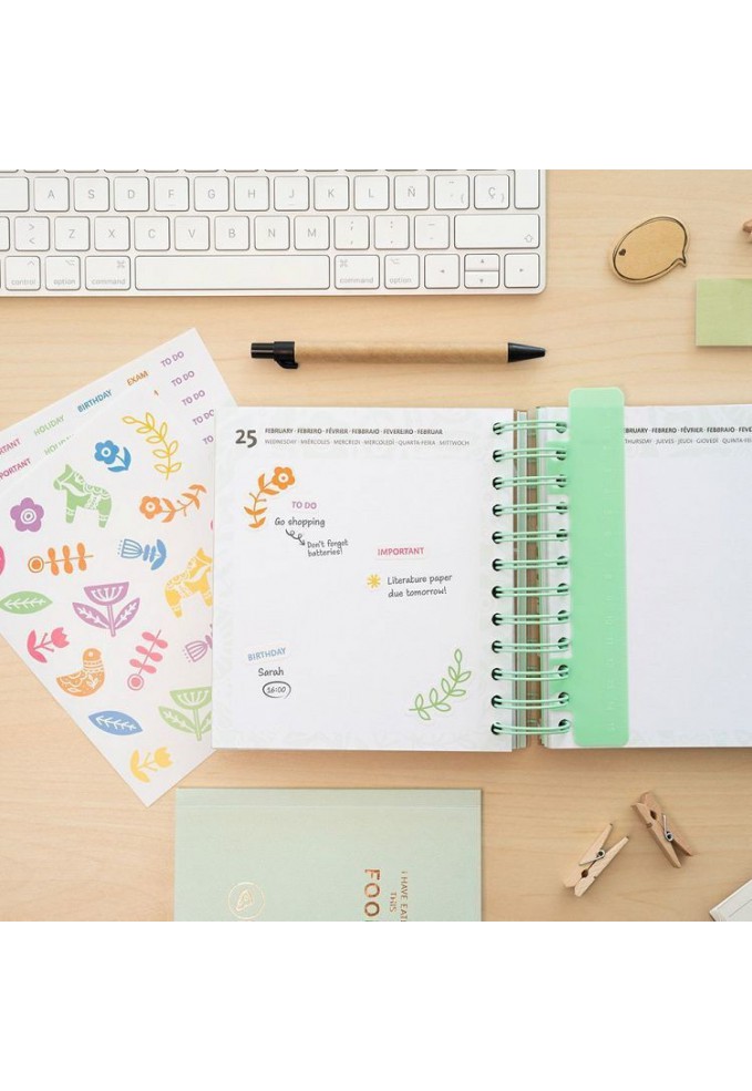 Ακαδημαικο Ημερολογιο 2025-2026 Ημερησιο 11μηνο - Kraft 14x16εκ