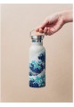 Μπουκάλι Θερμός Ανοξείδωτο BPA Free 500ml Μπεζ με Λαβή - Japanese Art Hokusai