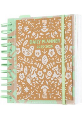 Ακαδημαικο Ημερολογιο 2025-2026 Ημερησιο 11μηνο - Kraft 14x16εκ