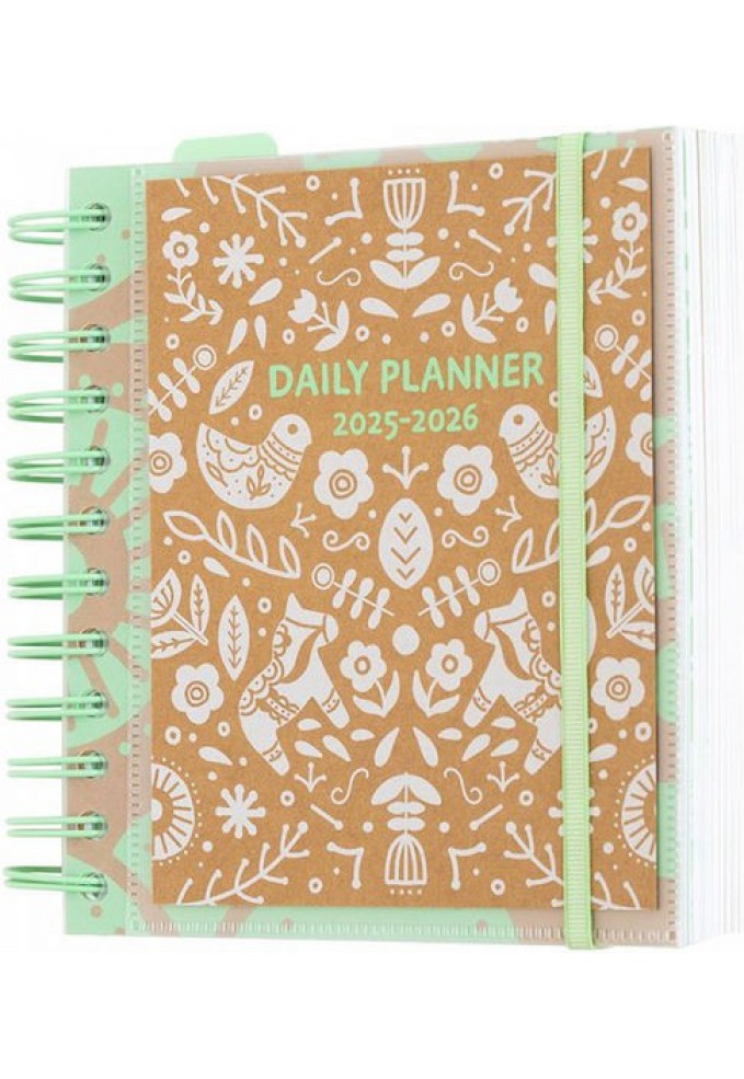 Ακαδημαικο Ημερολογιο 2025-2026 Ημερησιο 11μηνο - Kraft 14x16εκ