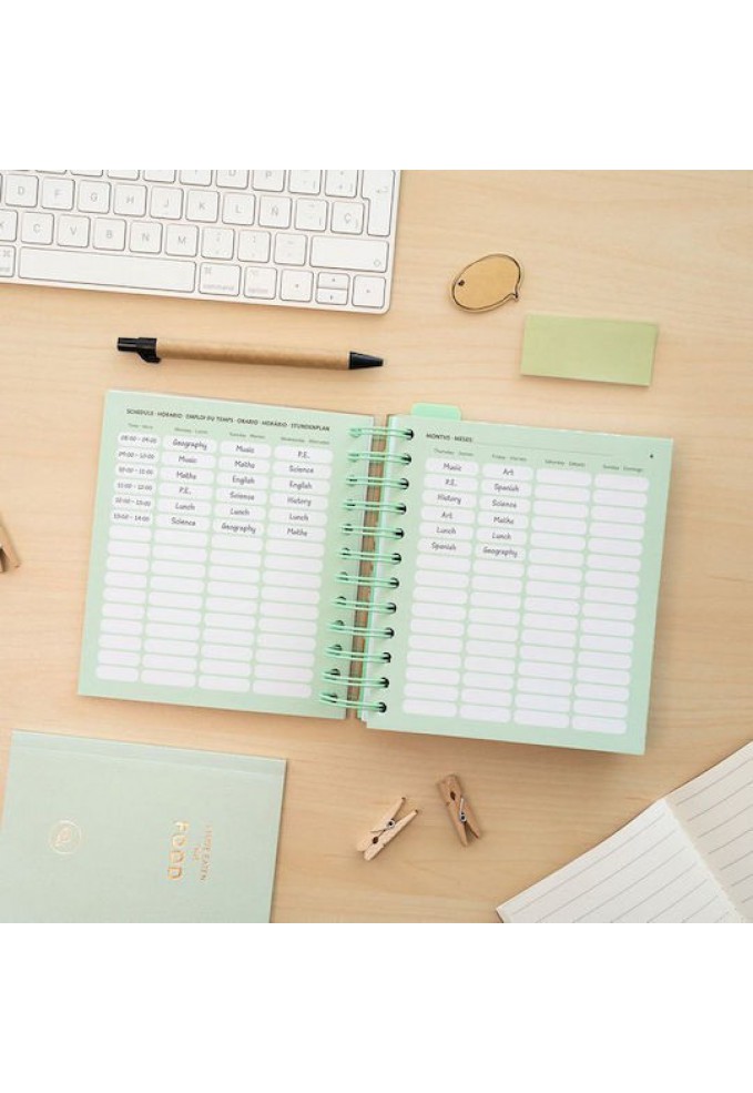 Ακαδημαικο Ημερολογιο 2025-2026 Ημερησιο 11μηνο - Kraft 14x16εκ