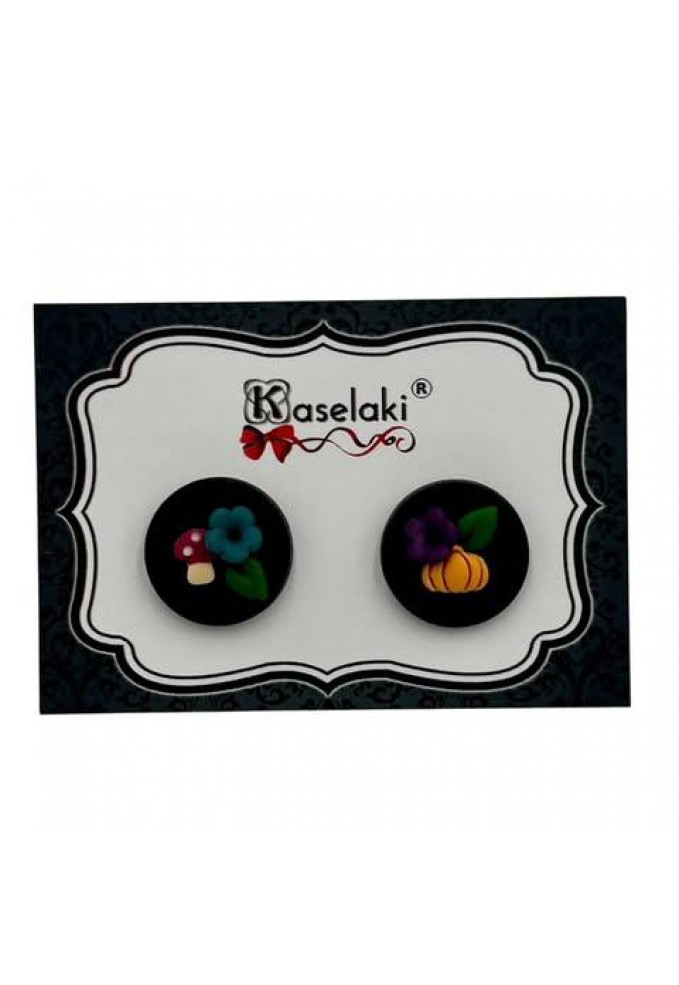 Καρφωτά Σκουλαρίκια από Πολυμερικό Πηλό - One More Fairytale Please