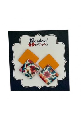 Καρφωτά Σκουλαρίκια από Πολυμερικό Πηλό - Melanthia Collection