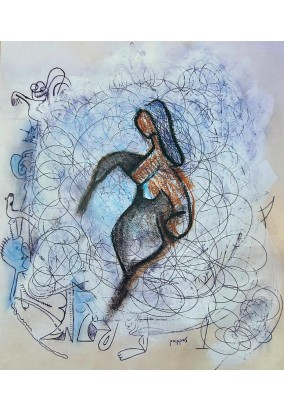 Στο Κέλυφος του Συνειδητού 37x32 cm