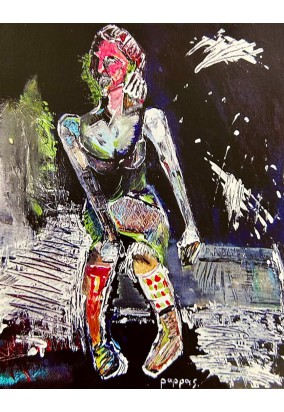 Girl on the Bench (Postcard 19x15 cm)