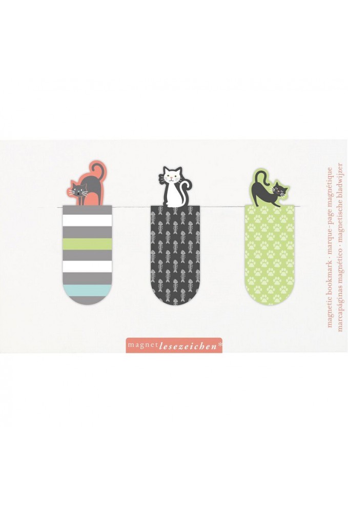 Μαγνητικοί Σελιδοδείκτες Σετ - Pastel Cat