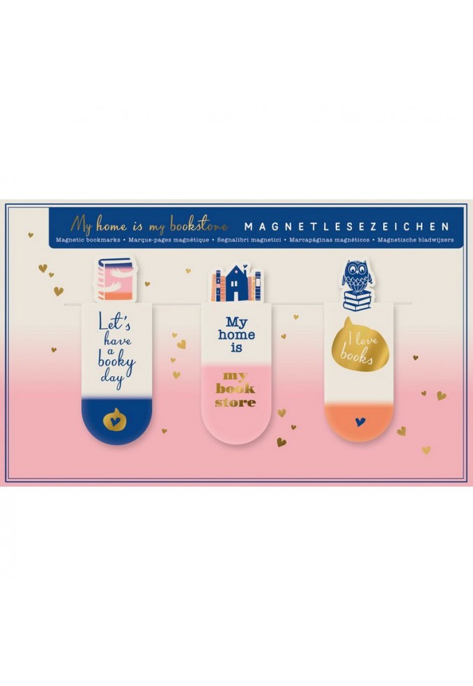 Μαγνητικοί Σελιδοδείκτες Σετ - My Home is my Bookstore
