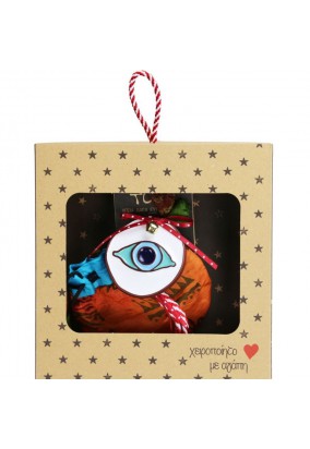 Γούρι Κεραμικό στολίδι-Μάτι