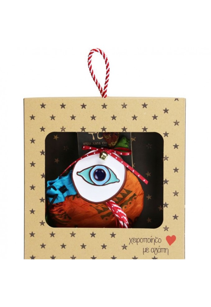 Γούρι Κεραμικό στολίδι-Μάτι