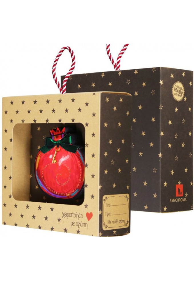 Γούρι επιτραπέζιο 18εκ. - Ρόδι με φιόγκο-Κλειδί