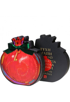 Γούρι επιτραπέζιο 18εκ. - Ρόδι με φιόγκο-Κλειδί