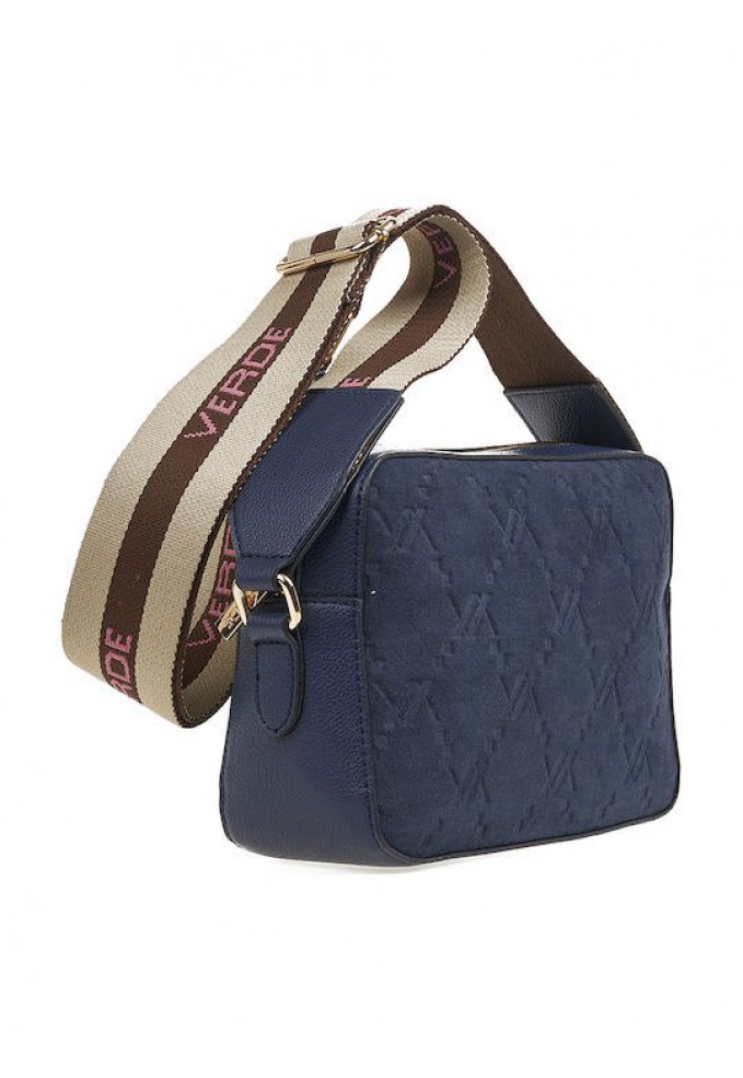 Τσάντα Χιαστί Verde - Μπλε