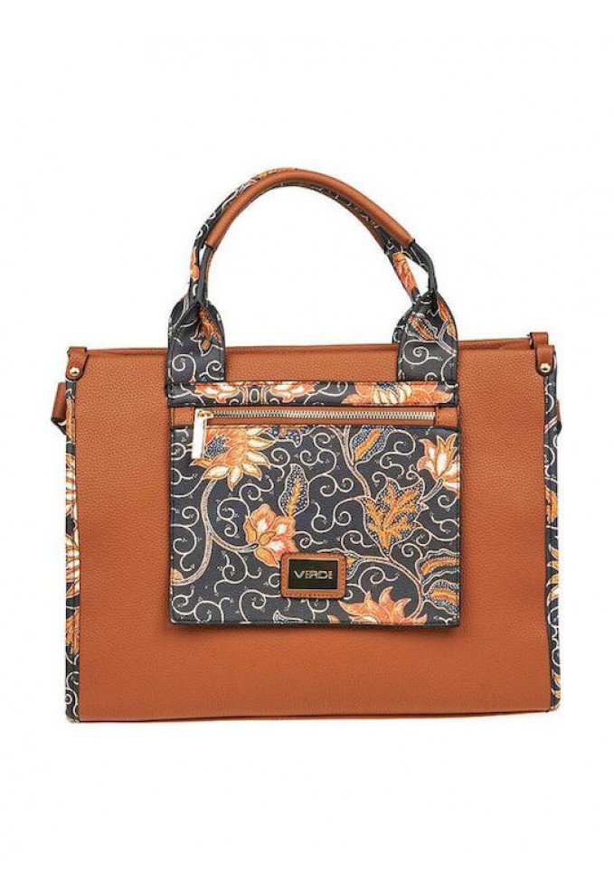 Τσάντα Χειρός Verde - Καφέ