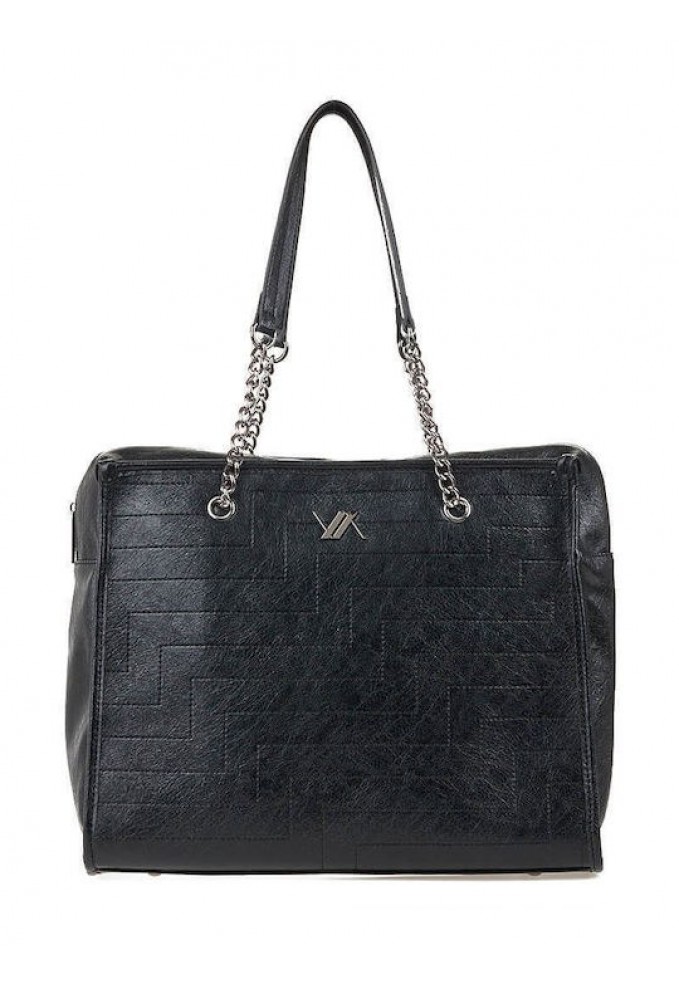 Τσάντα Ώμου Verde - Μαύρο