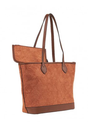 Τσάντα Ώμου Verde - Καμηλό