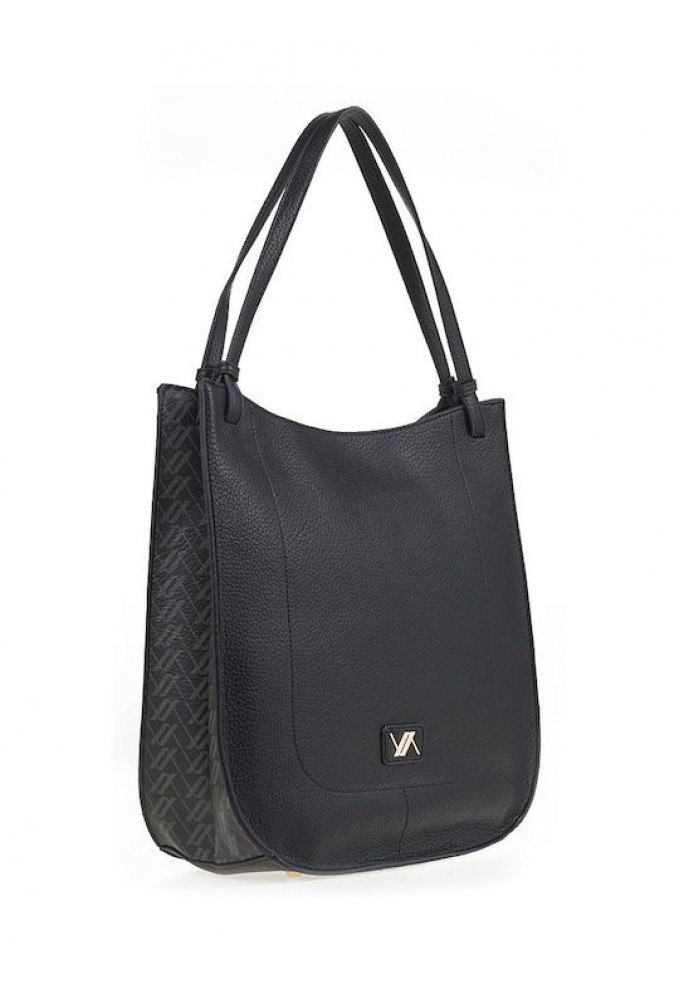 Τσάντα Ώμου Verde - Μαύρο