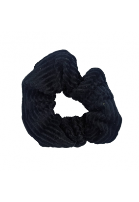 Scrunchie Βελουτέ σε Χρώμα Μαύρο