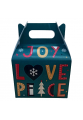 Γυάλινη κούπα με Μαρμάρινο Σουβέρ - Joy Love Peace