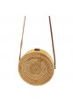 Τσάντα Χιαστί Ψάθινη Μπαουλάκι - Στρογγυλό