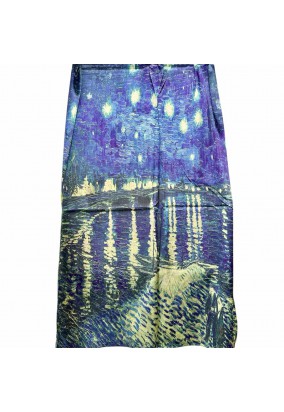 Εσάρπα από Μετάξι - Van Gogh Starry Night