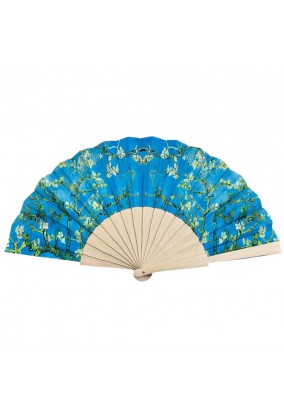 Βεντάλια Ξύλινη - Van Gogh "Almond Blossom"